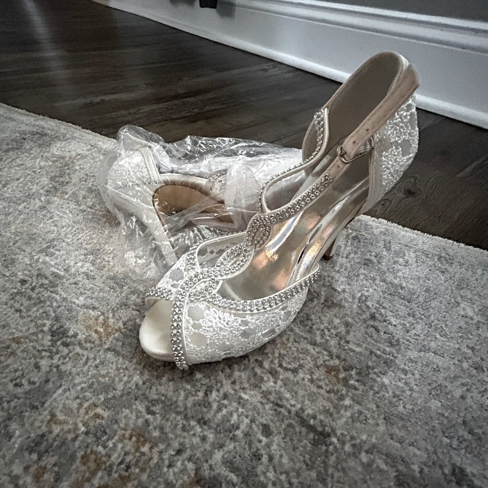 JJ’s house wedding shoes—never worn